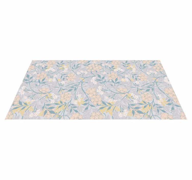 Covor de vinil epocă model floral elegant anii '80 - TenStickers
