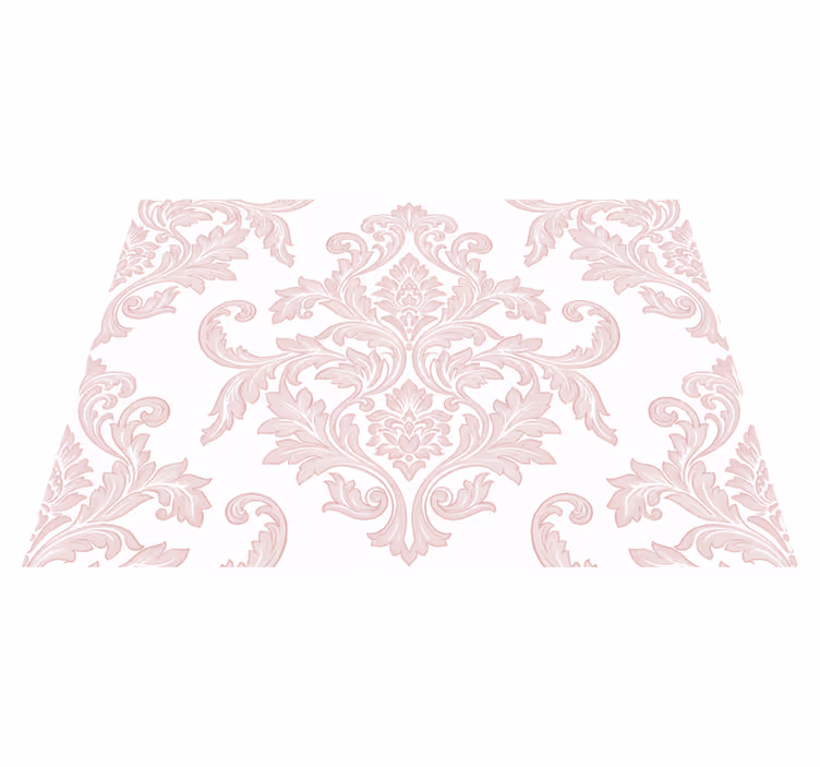 Covor de vinil epocă paisley damasc blush - TenStickers