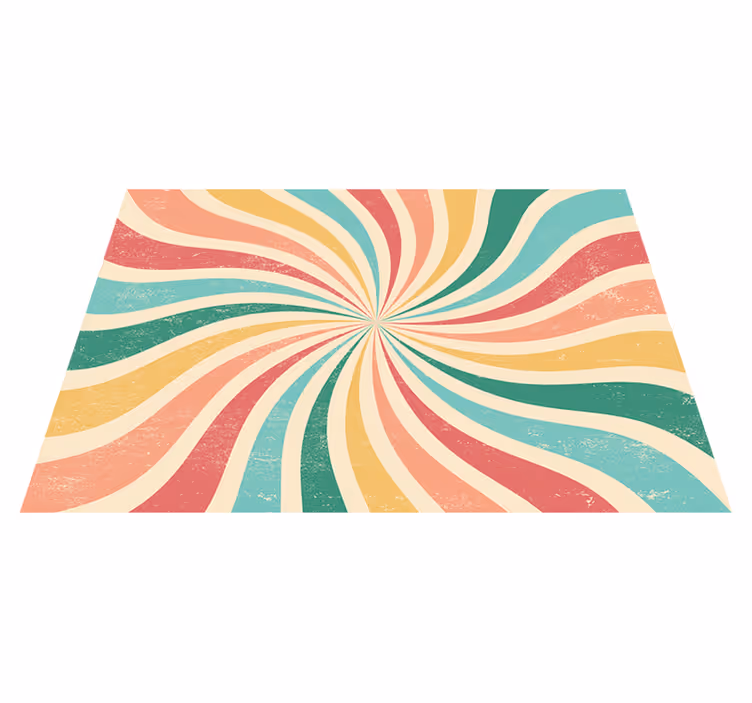 Covor de vinil epocă fundal retro colorat grunge - TenStickers