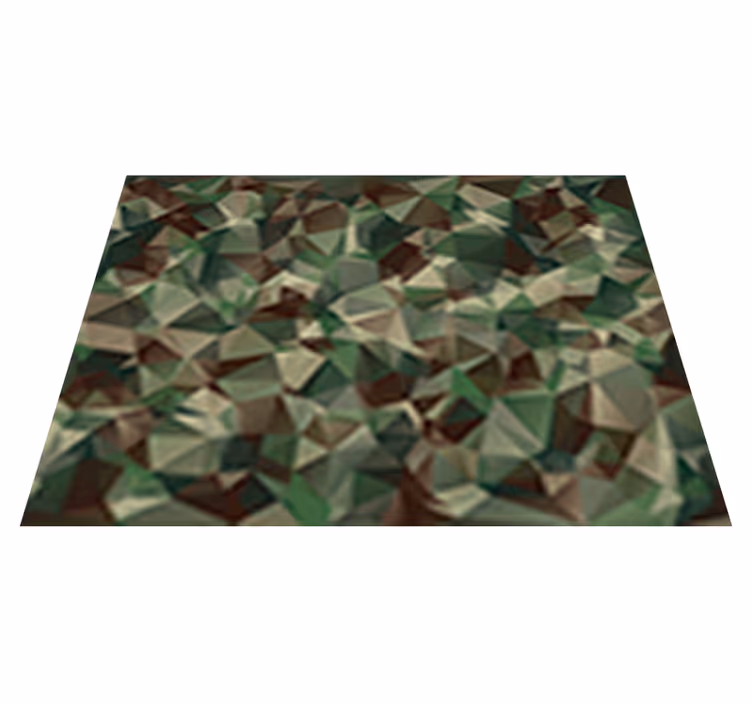Covor de vinil texturat cu design camuflaj - TenStickers