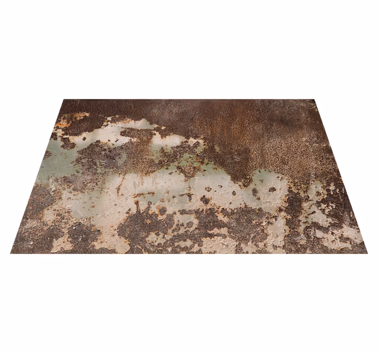 Covor de vinil texturat perete metalic ruginit - TenStickers