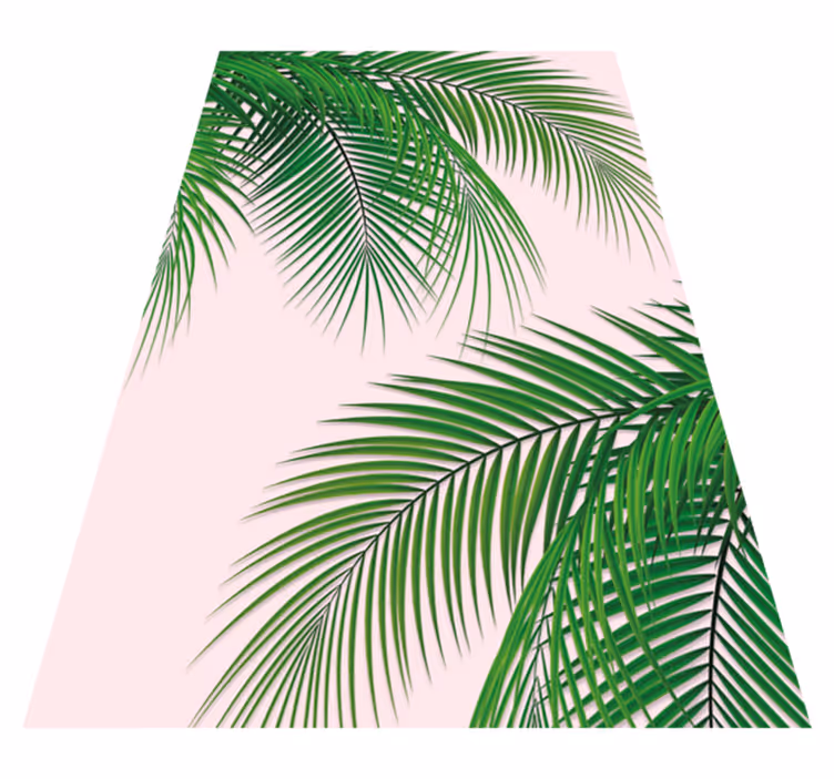 Covor vinil flori și plante frunze tropicale - TenStickers