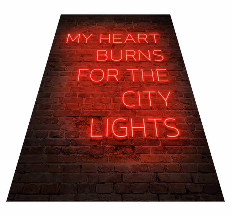 Covoare de vinil cu fraze text neon - TenStickers