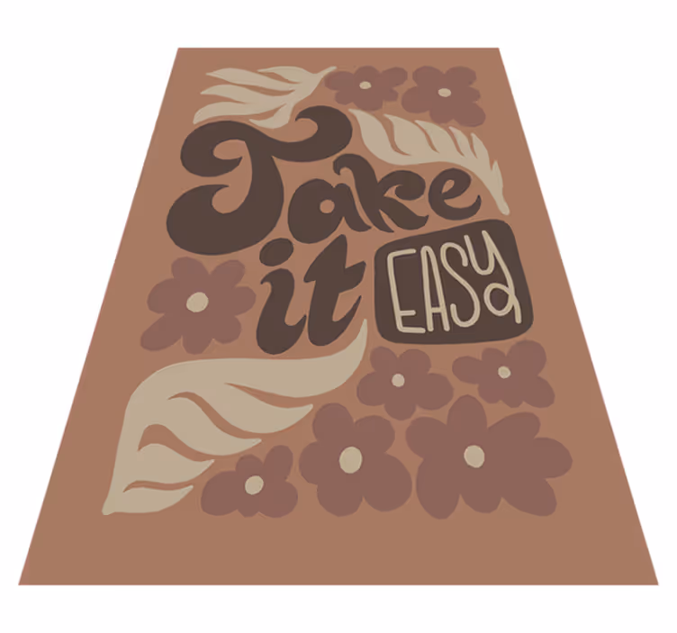 Covoare de vinil cu fraze relaxează-te - TenStickers