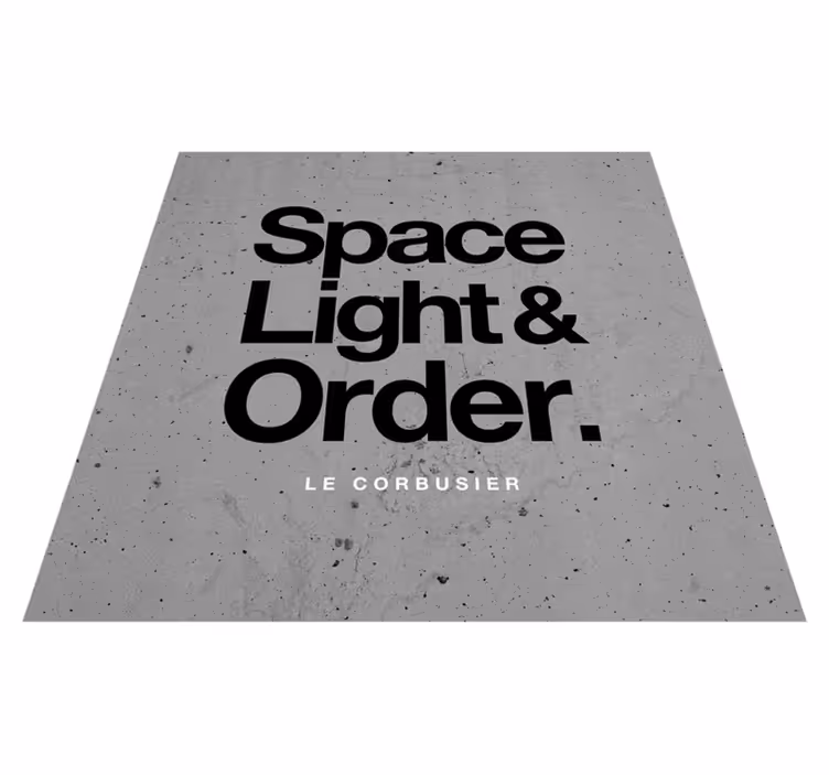 Covoare de vinil cu fraze pentru nevoile lui le corbusier - TenStickers