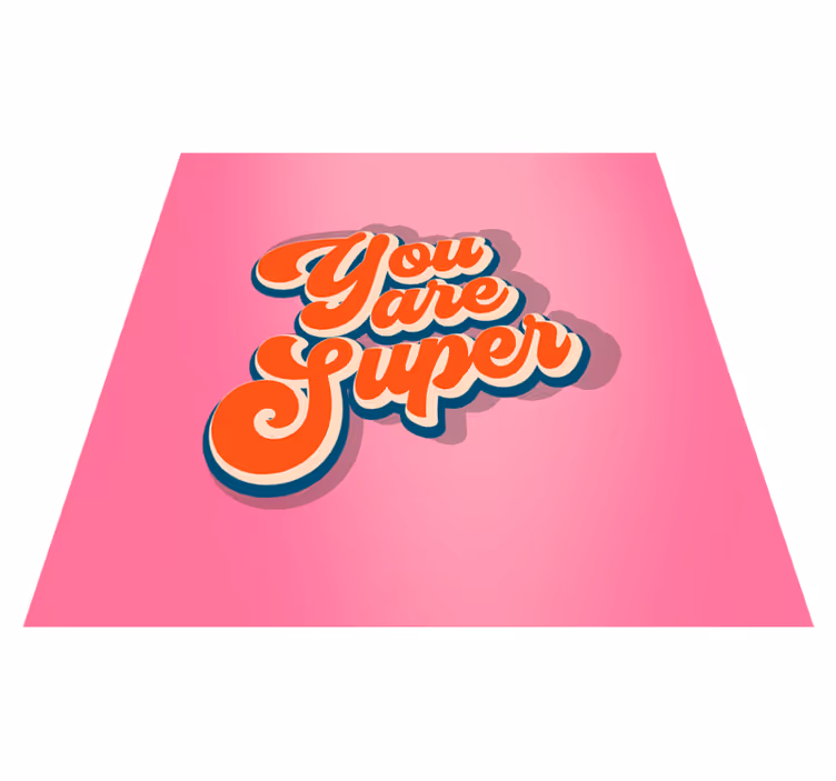 Covoare de vinil cu fraze design citate super - TenStickers