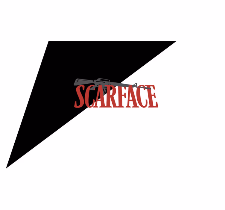 Covoare de vinil cu fraze imagine film scarface cu text - TenStickers