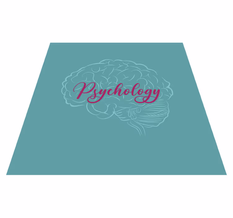 Covoare de vinil cu fraze psihologia creierului - TenStickers