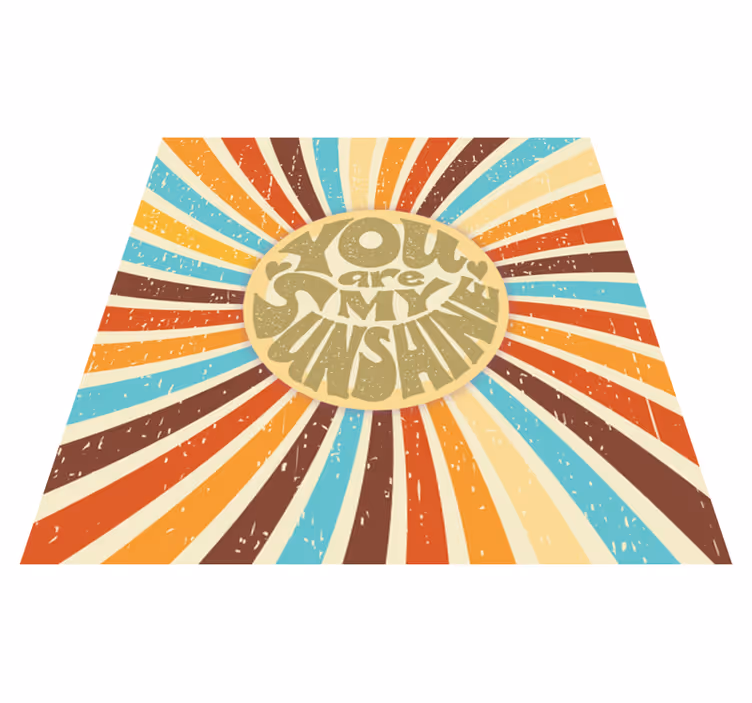 Covoare de vinil cu fraze tu ești soarele meu - TenStickers