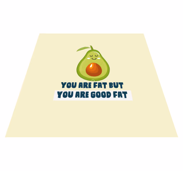 Covoare de vinil cu fraze amuzante cu avocado - TenStickers