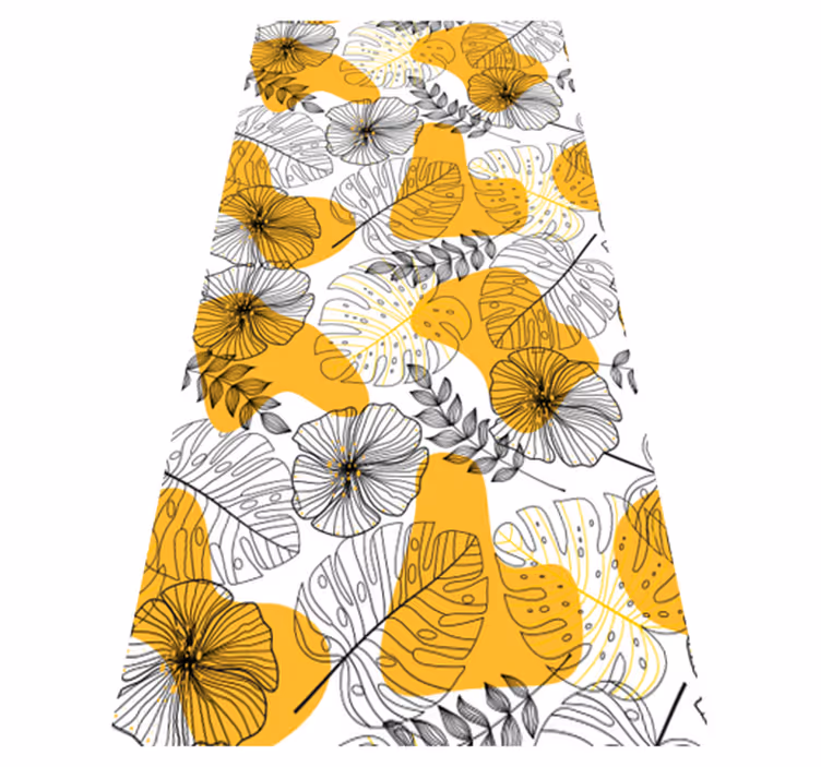 Covor de vinil texturat design floral kallax - TenStickers