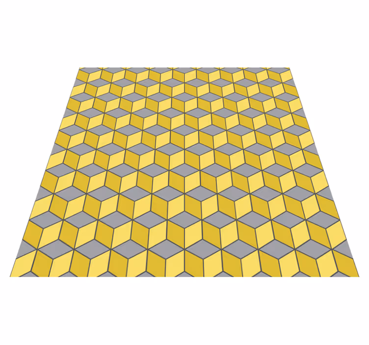 Covor de vinil geometric pătrate pantone - TenStickers