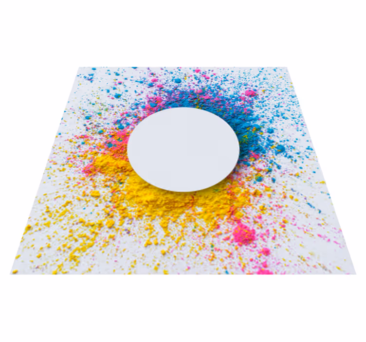 Covor de vinil geometric stropi de cerc - TenStickers