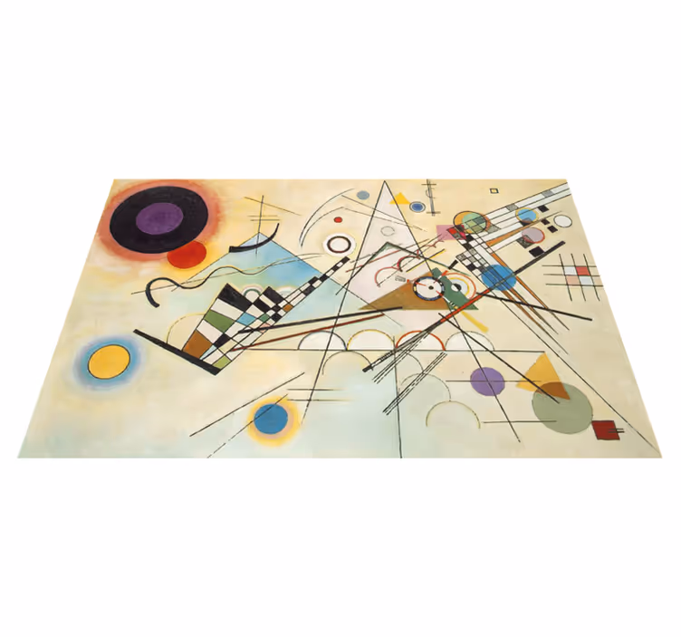 Covor de vinil geometric pictură geometrică uimitoare - TenStickers
