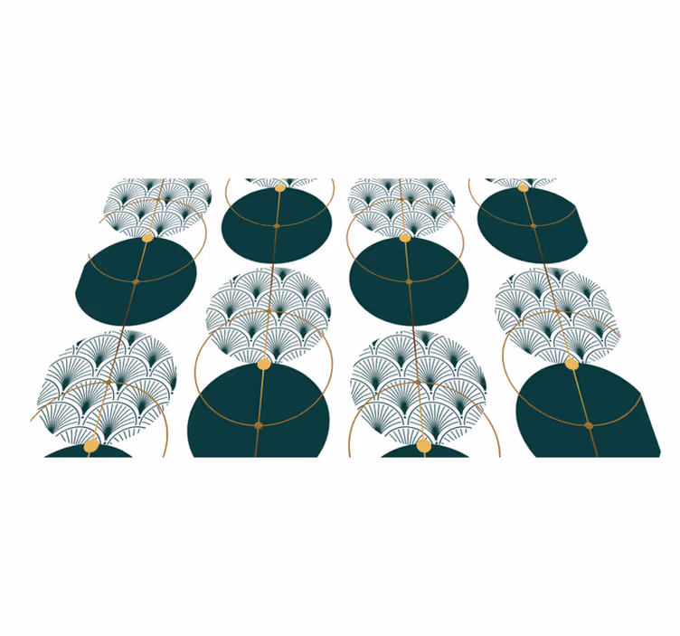 Covor de vinil geometric artă geo stil glamour - TenStickers