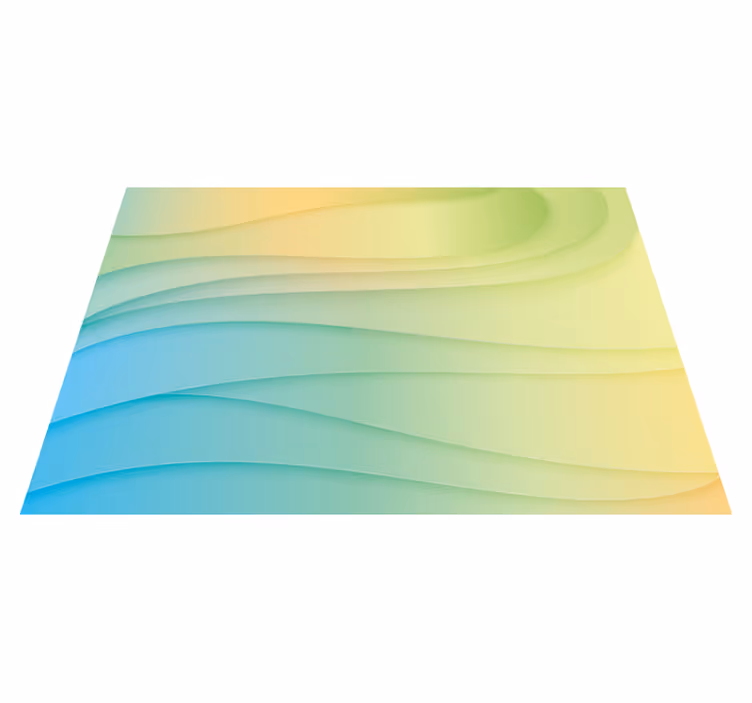 Covor de vinil geometric forme abstracte moderne - TenStickers