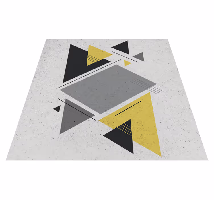 Covor de vinil geometric triunghiuri nordice - TenStickers