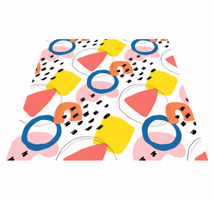 Covor de vinil geometric model artistic geometric - TenStickers