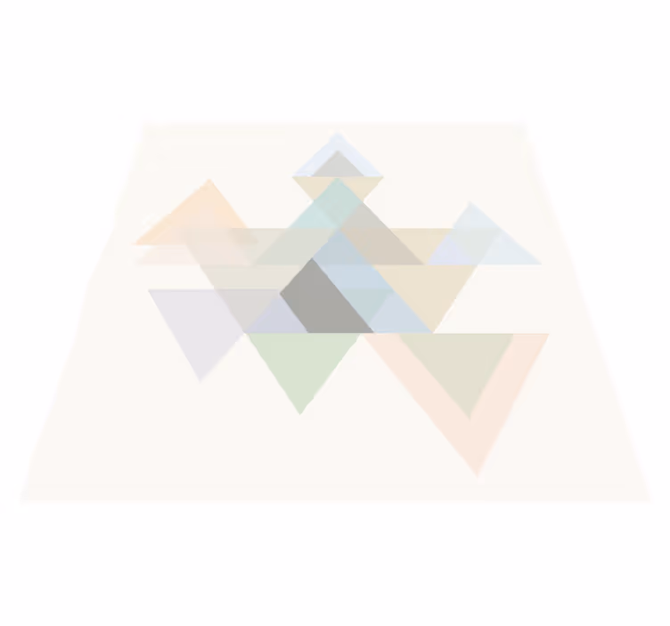 Covor de vinil geometric triunghiuri colorate - TenStickers