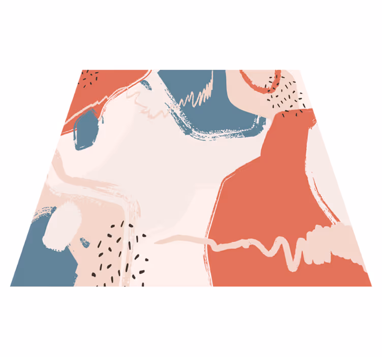 Covor de vinil geometric forme artistice abstracte - TenStickers