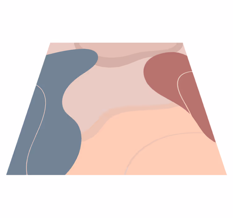 Covor de vinil geometric culori blânde pentru perete - TenStickers