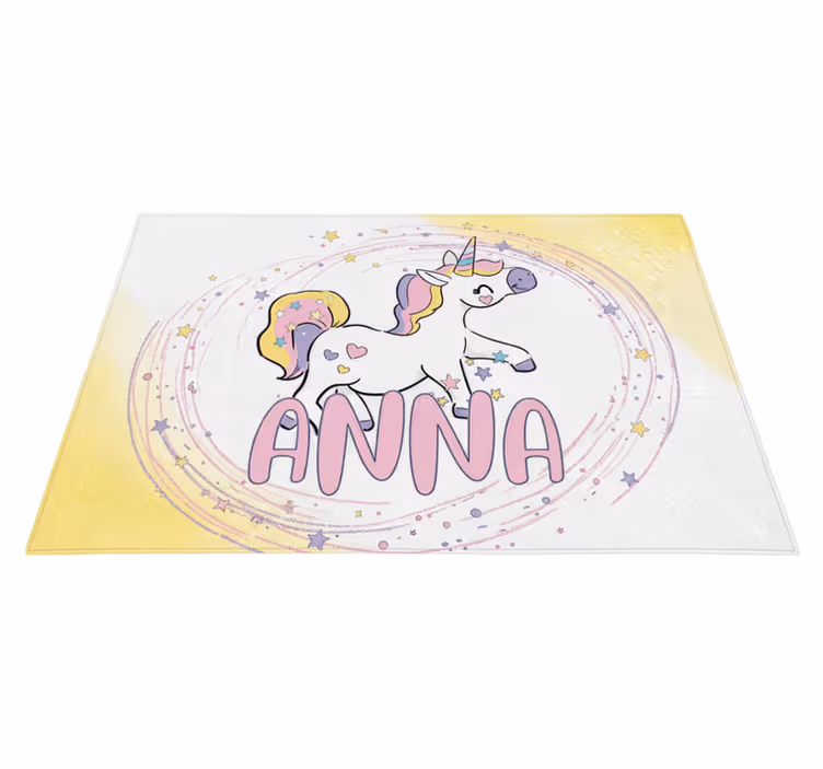 Covor de vinil pentru copii cu design unicorn magic - TenStickers