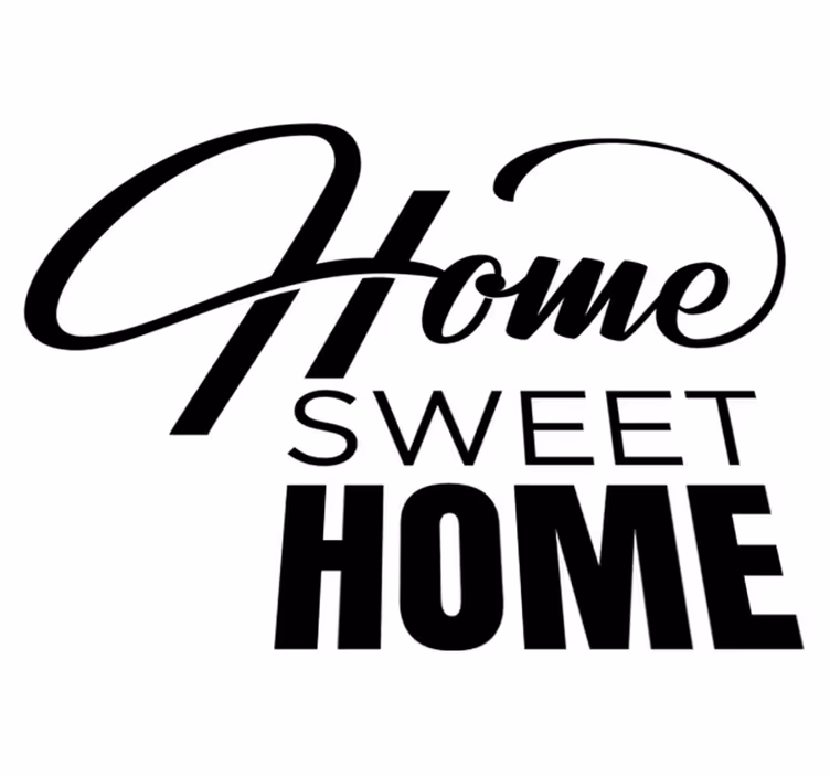 Covor vinil hol intrare stickere minimalist home sweet home - TenStickers