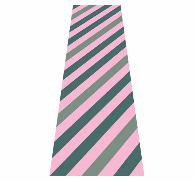 Covor de vinil hol bloc de culoare roz și verde pastel - TenStickers