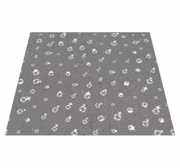 Covor de vinil gri cu motiv geometric strălucitor - TenStickers