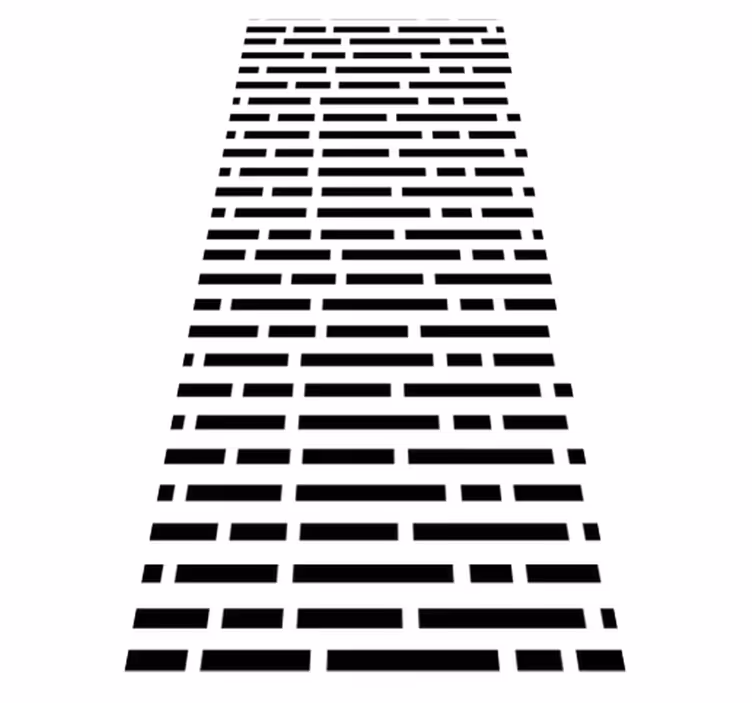 Covor de vinil hol rectangulare alb-negru stil nordic - TenStickers