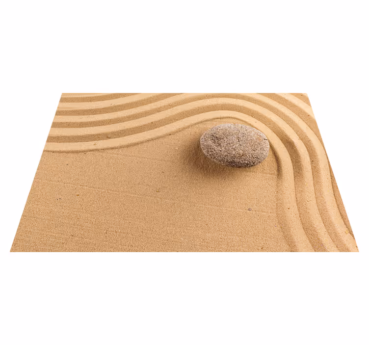 Covor de vinil bej sferă zen texturată - TenStickers