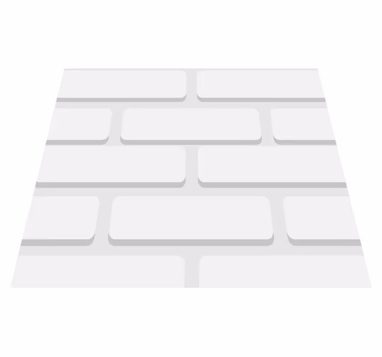 Covor de vinil alb cărămidă albă - TenStickers