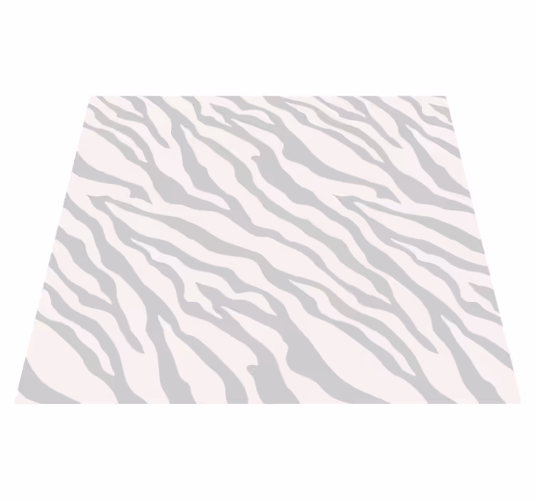 Covor de vinil alb cu model zebra gri deschis - TenStickers