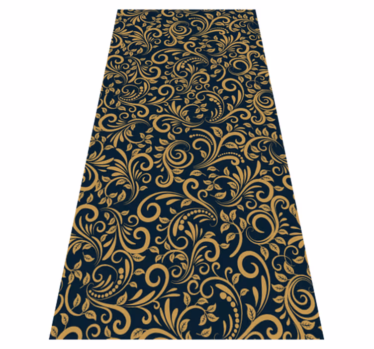 Covor vinil maro versace aur negru - TenStickers