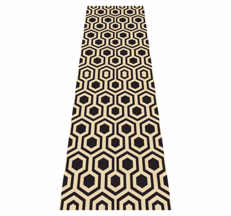 Covor vinil maro design hexagoane cosmopolite - TenStickers