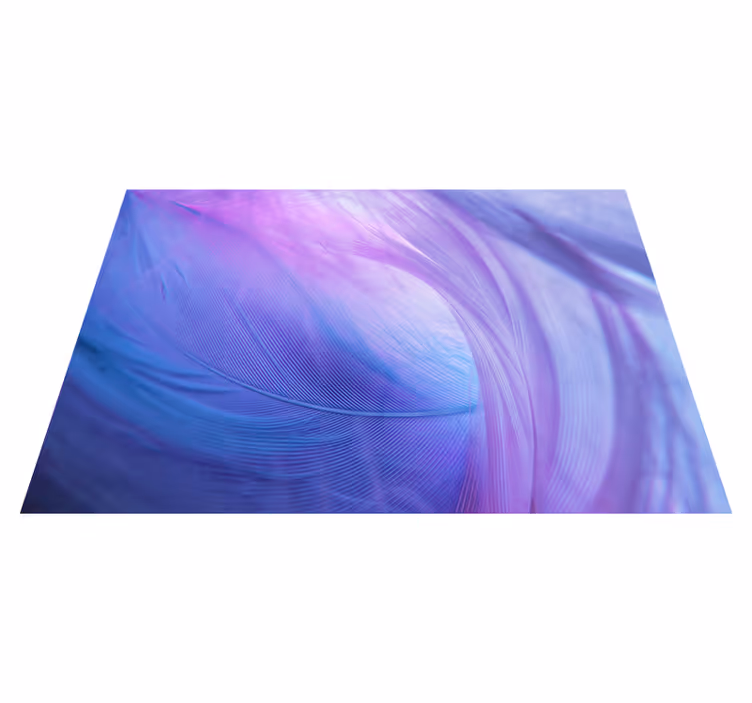 Covor de vinil violet cu model 3d albastru și violet - TenStickers