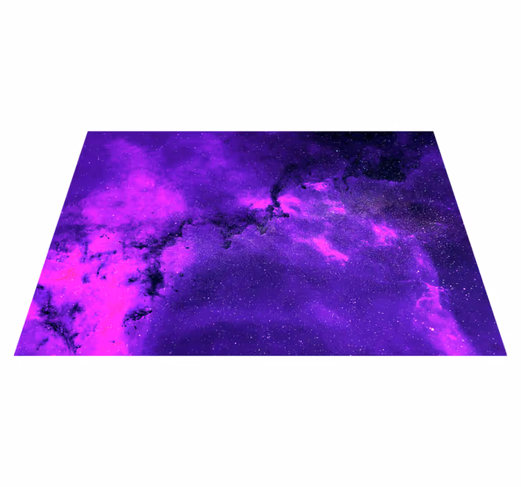Covor de vinil violet nebula cosmică - TenStickers