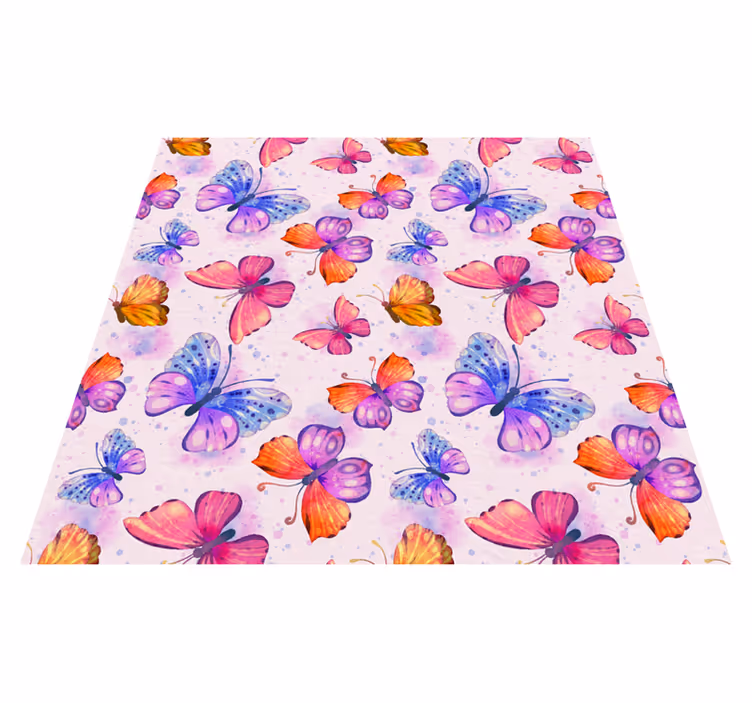 Covor de vinil violet acuarelă colorată - TenStickers