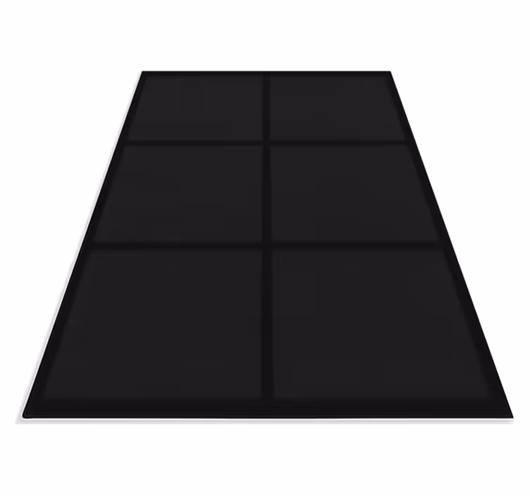 Covor vinil negru cu model blocuri moderne - TenStickers