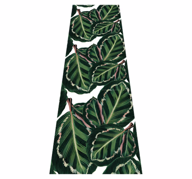 Covor vinil verde cu model maranta - TenStickers