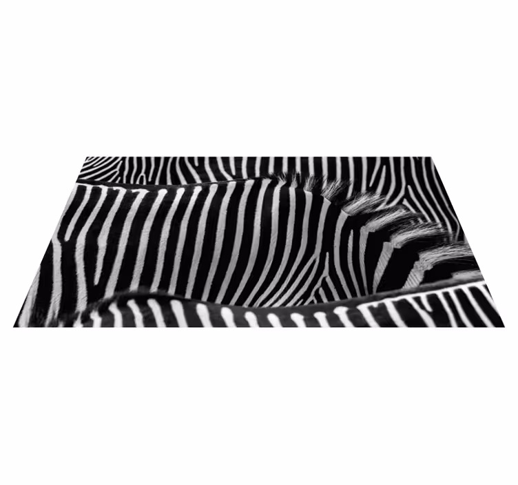 Covor vinil cu imprimeu animal zebra - TenStickers