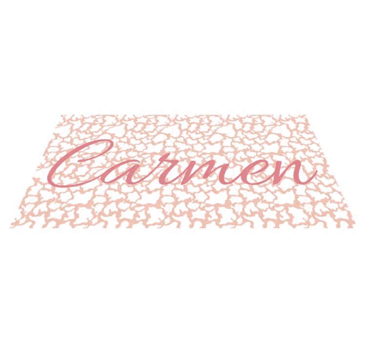 Covor vinil cu imprimeu animal personalizat roz - TenStickers