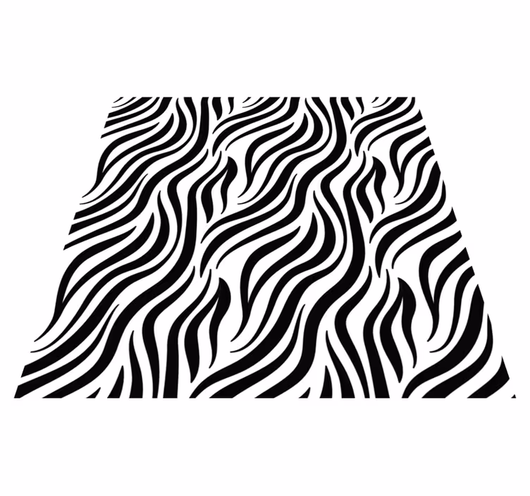 Covor de vinil cu dungi cu dungi zebra - TenStickers