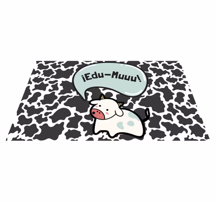 Covor personalizat de vinil de vacă cu nume - TenStickers