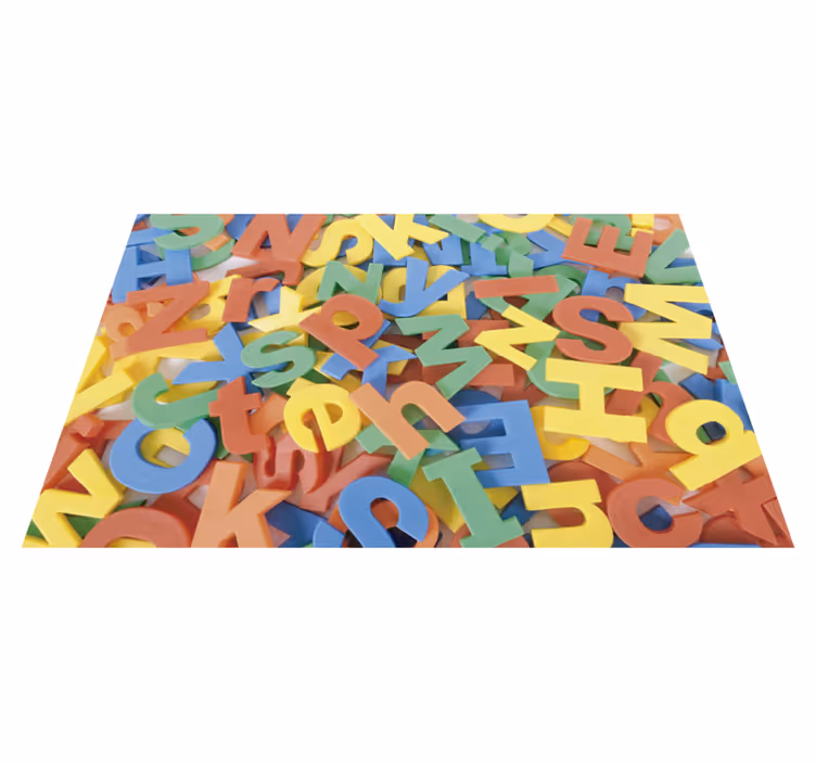 Covor messy alfabet vinil alfabet - TenStickers