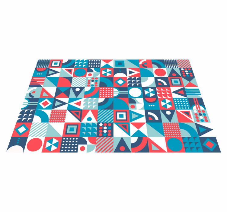 Covor geometric modern de vinil - TenStickers