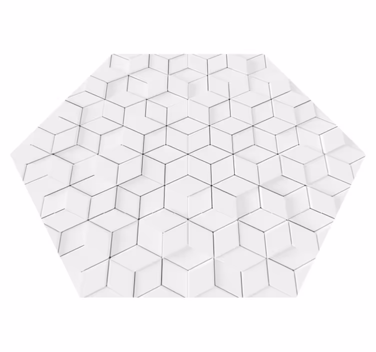 Covor vinilic efect geometric de relief - TenStickers