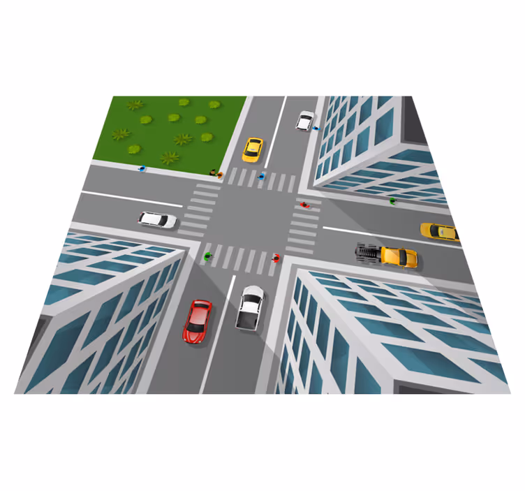 Uimitor covor 3d de vinil cruce - TenStickers