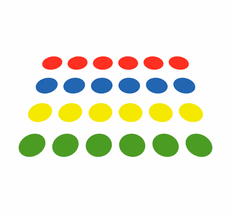 Covor de vinil minunat joc twister - TenStickers