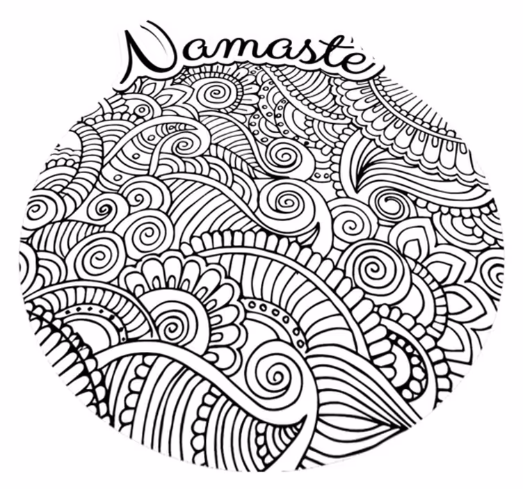 Covor de vinil mandala namaste - TenStickers